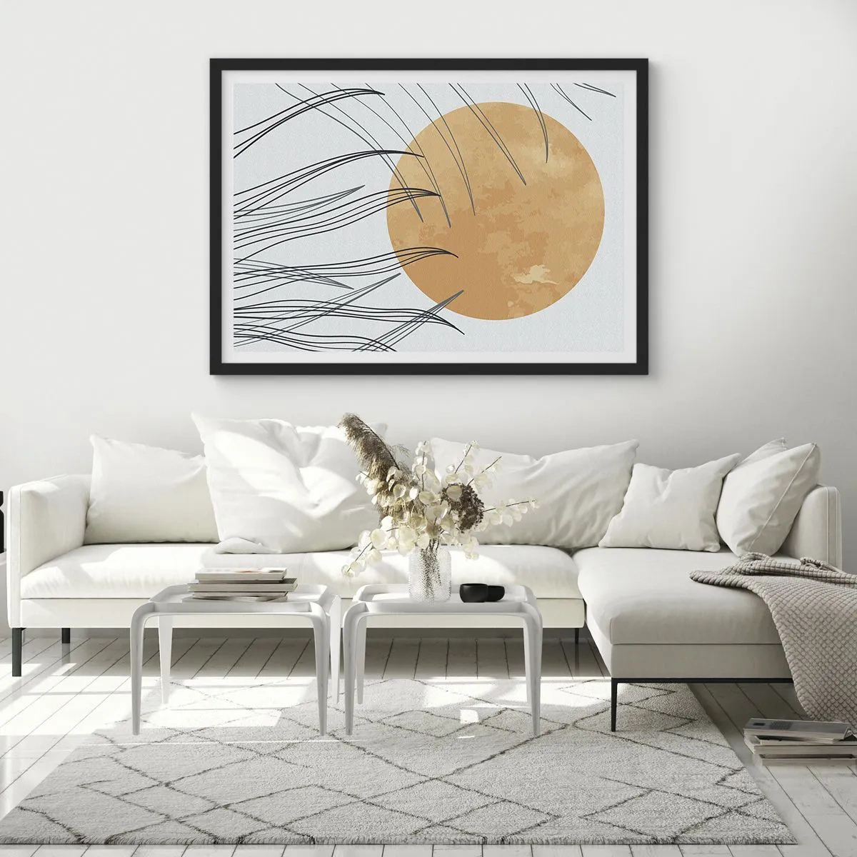 Poster in black frame - Always Towards the Sun - 91x61 cm