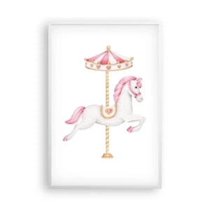 Poster in white frmae - Off the Hoofs - 61x91 cm