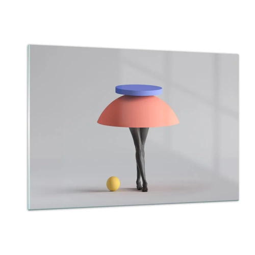 Glass picture - Surrealistic Composition - 120x80 cm