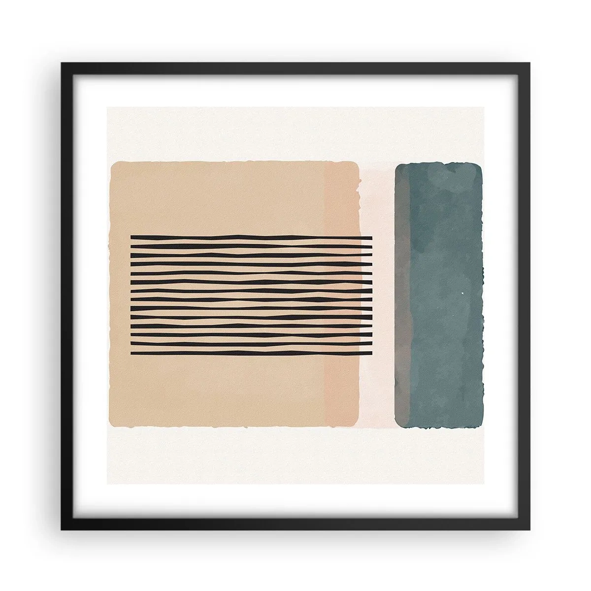 Poster in black frame - All in Order - 50x50 cm