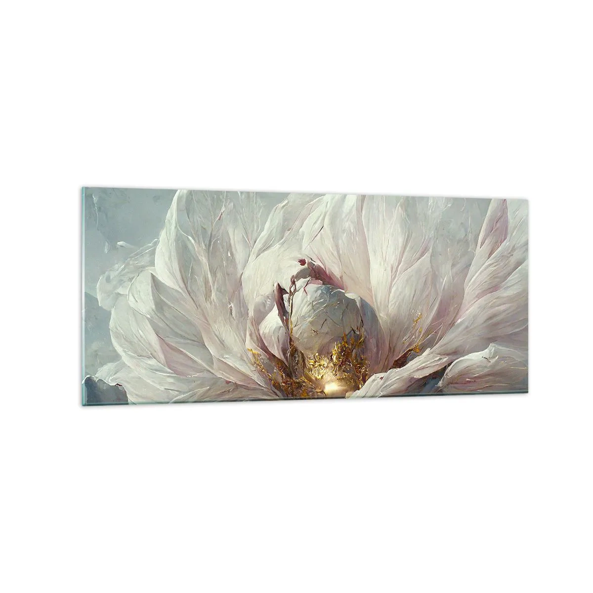 Glass picture - It Blooms Once Every Hunderd Years - 120x50 cm