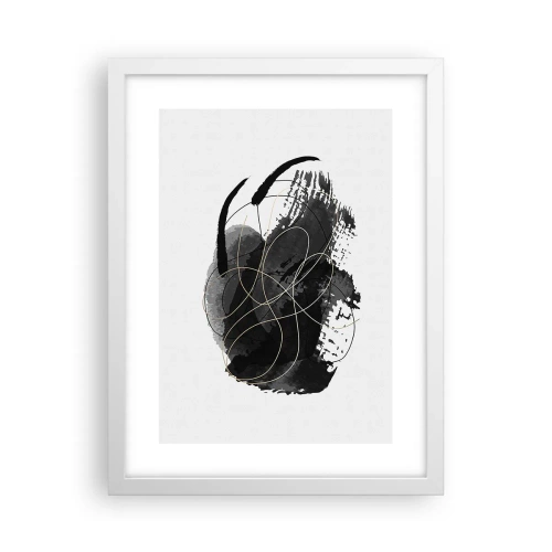 Poster in white frmae - Made from Black - 30x40 cm