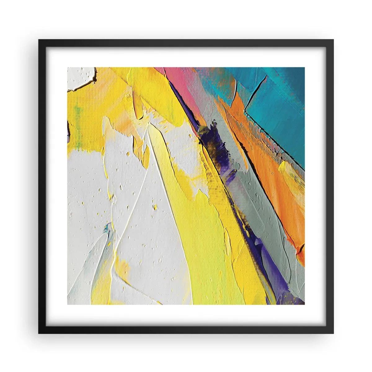 Poster in black frame - Anatomy of Light - 50x50 cm