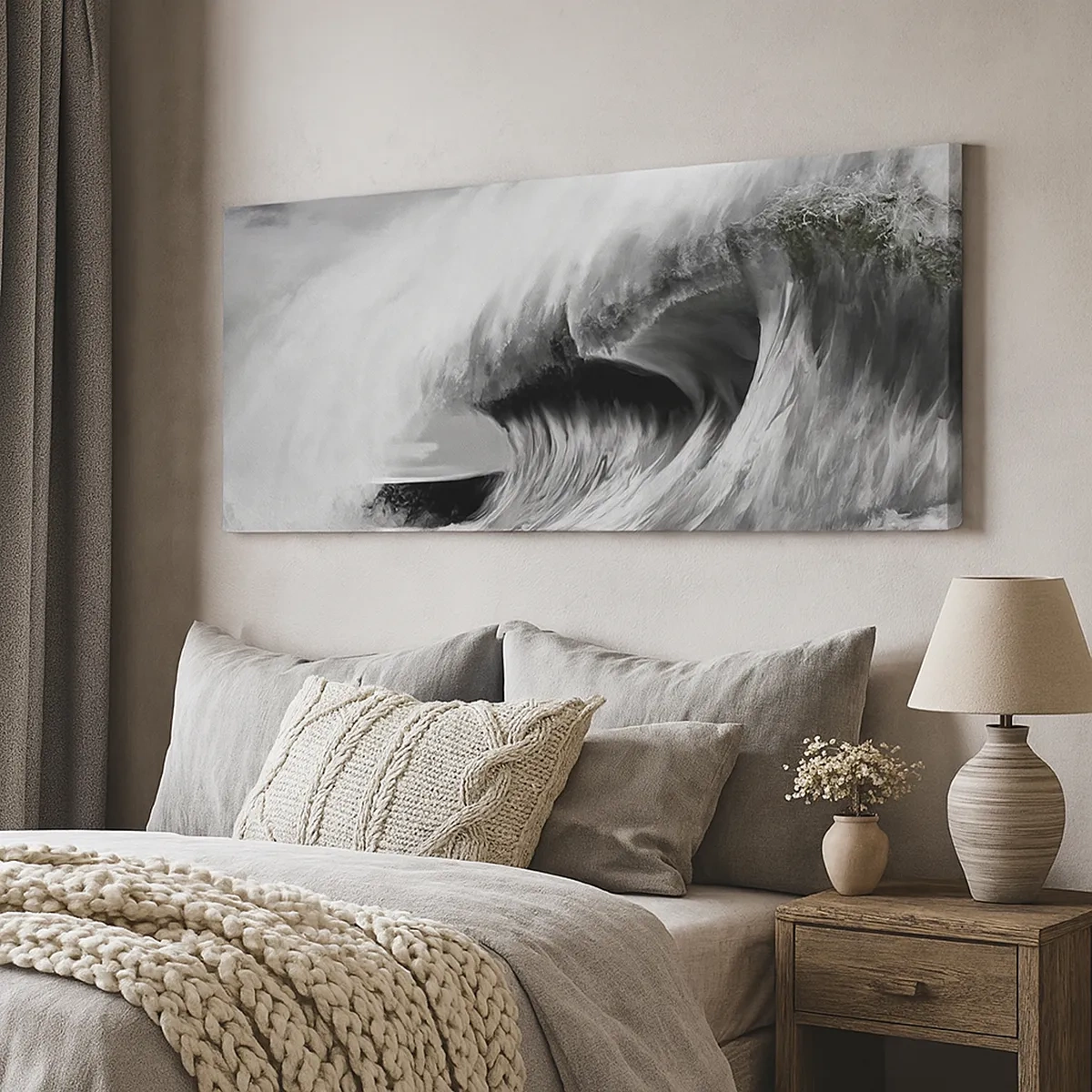 Canvas picture - Wrath of the Ocean - 30x30 cm