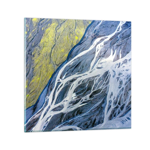 Glass picture - Cave Paintings of Nature - 70x70 cm