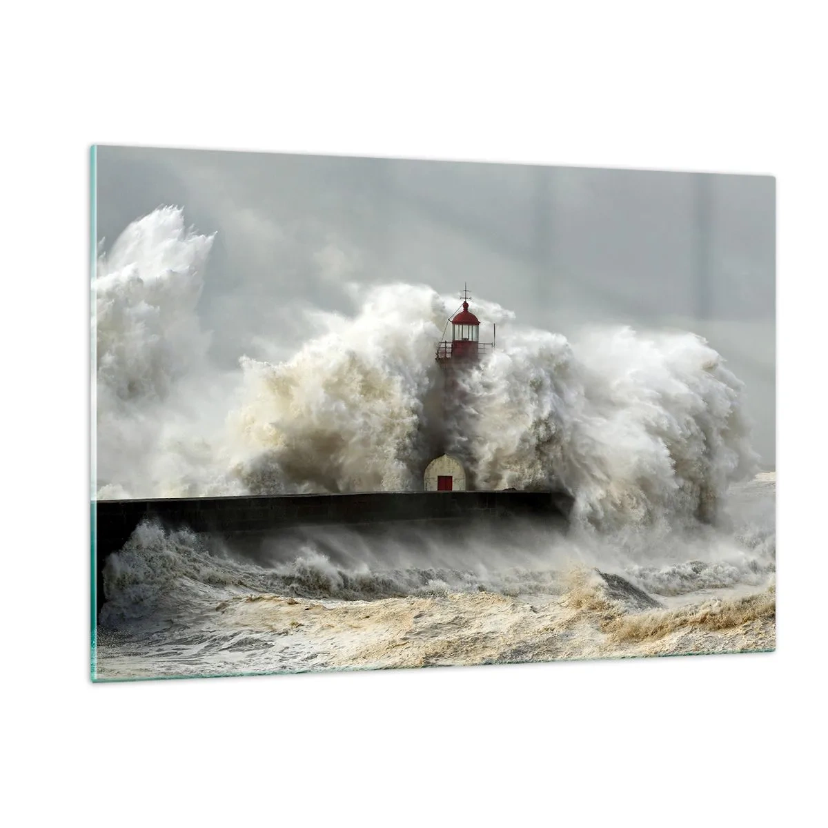 Glass picture - Rage of the Ocean - 120x80 cm