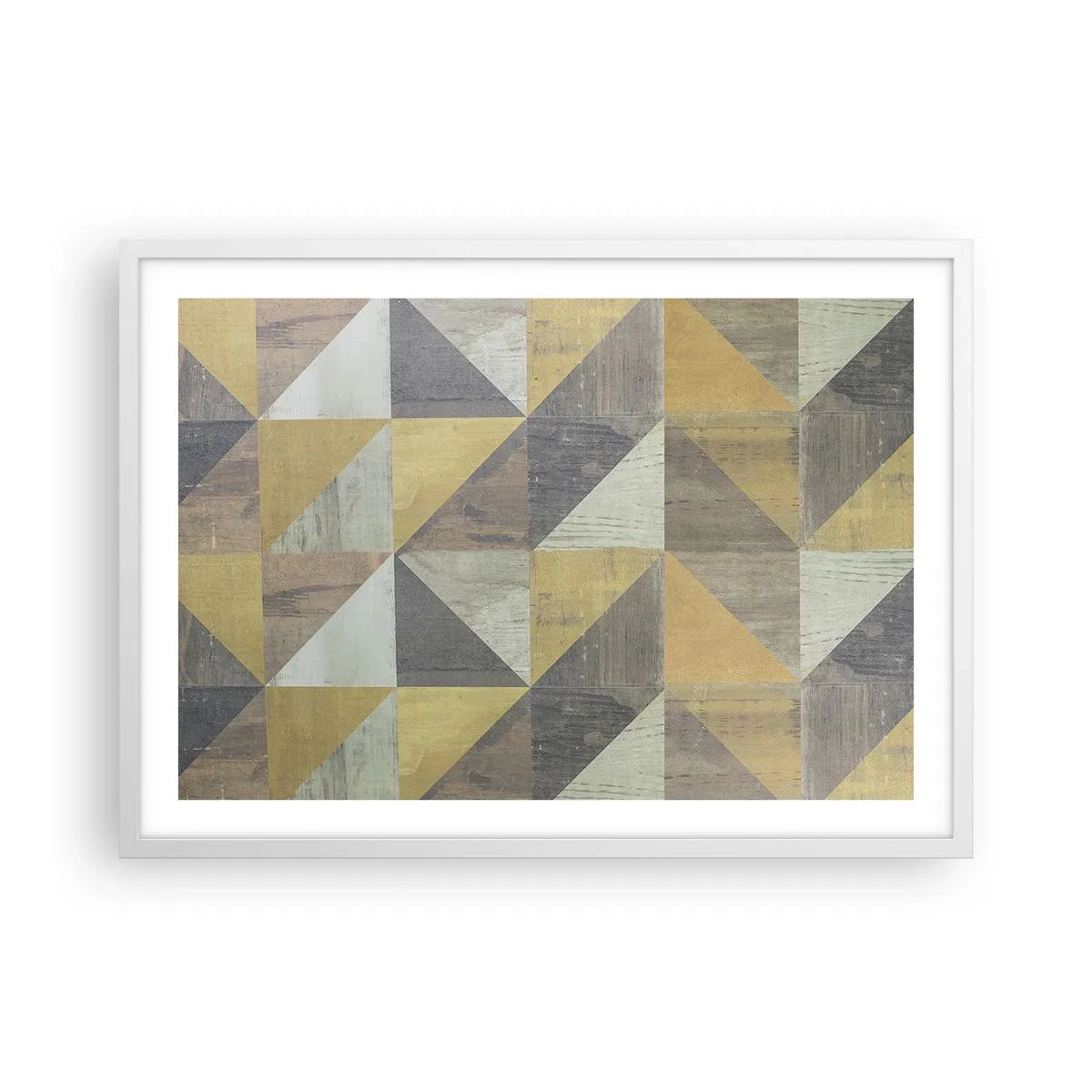 Poster in white frmae - The Art. of Triangles - 70x50 cm