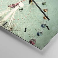 Clock face with lines