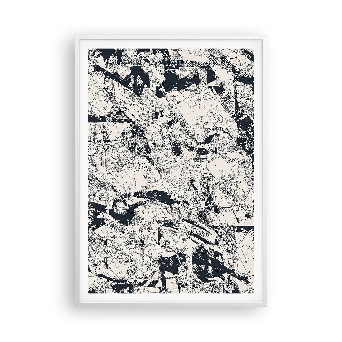Poster in white frmae - Infilitration of Opposites - 70x100 cm