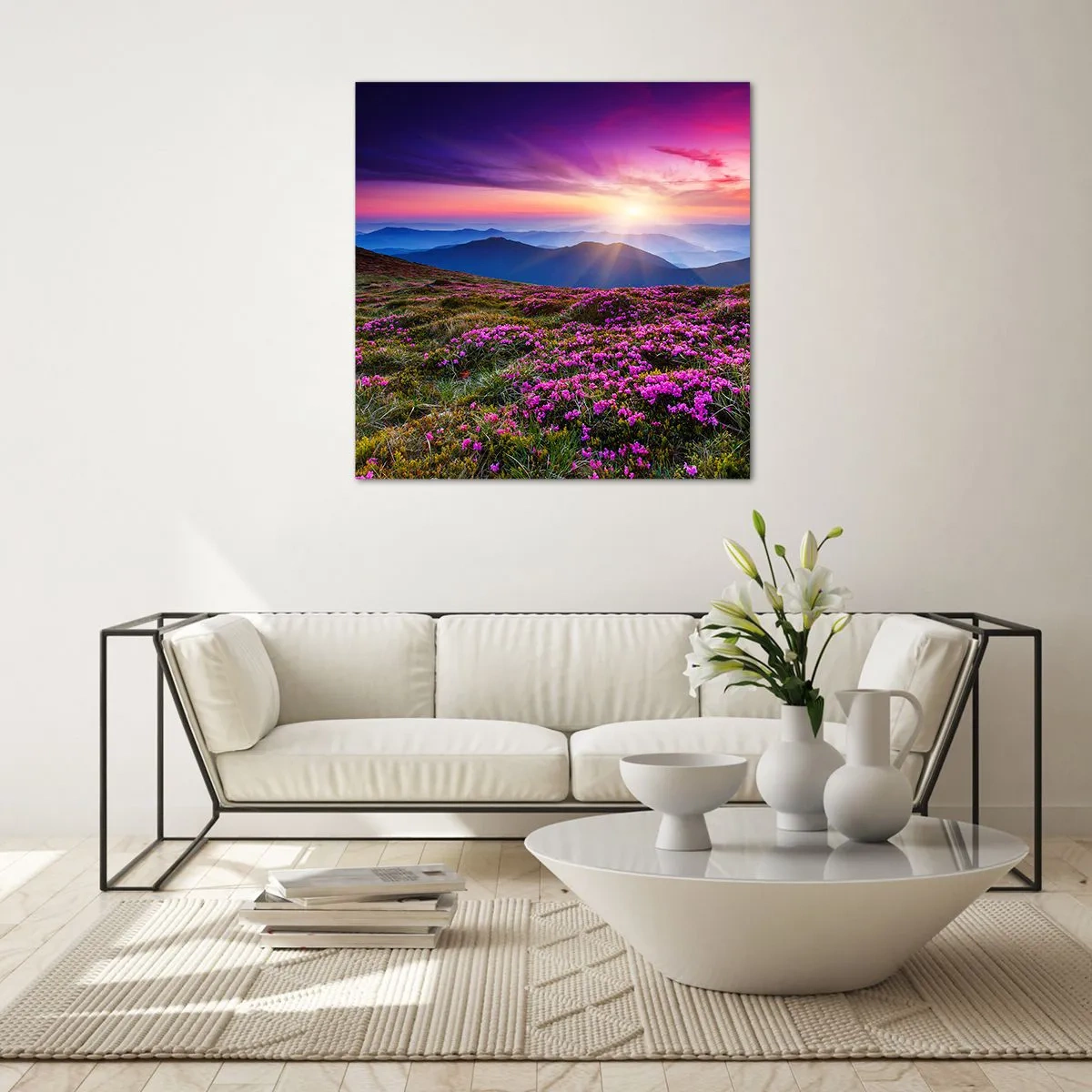 Glass picture - Smells Strongly of Herbs - 70x70 cm