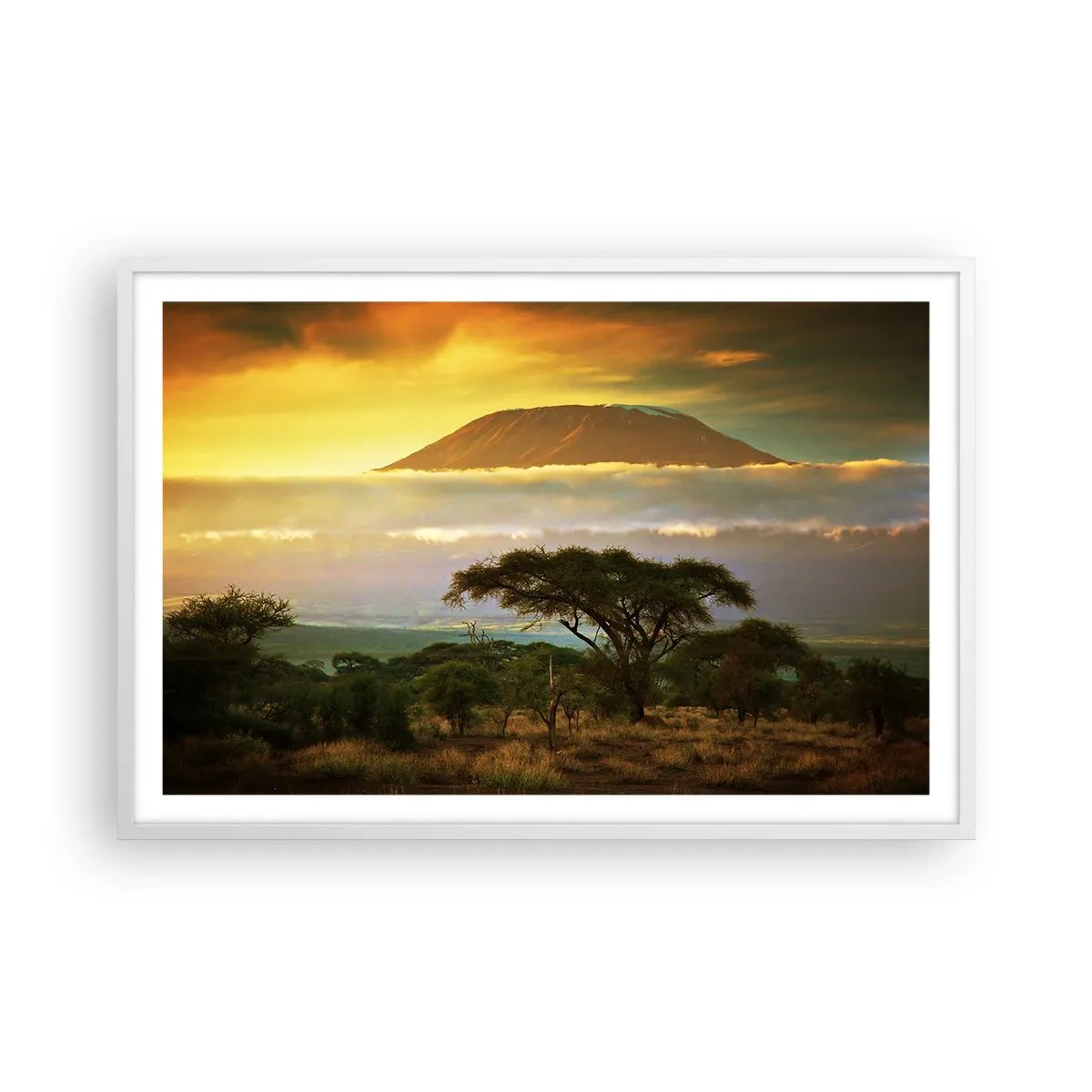 Poster in white frmae - Traveller's Dream - 91x61 cm