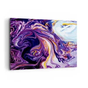 Canvas picture - Bending of Space in Purple - 120x80 cm