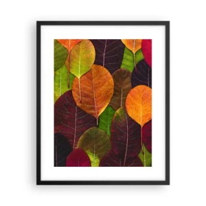 Poster in black frame - Autumn Mosaics - 40x50 cm