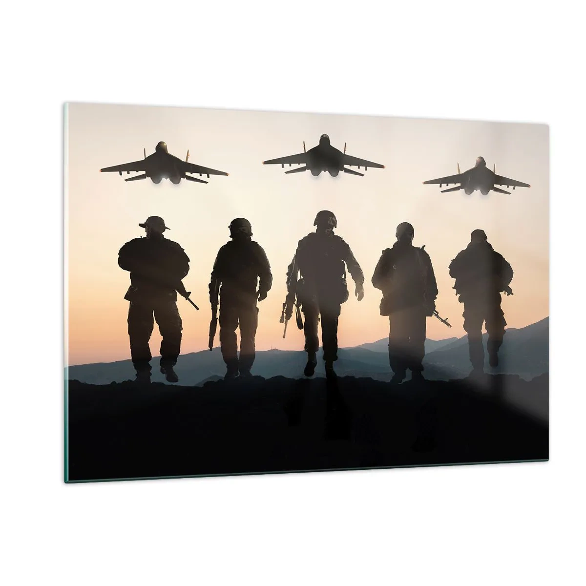 Glass picture - Welcome to Our World - 120x80 cm