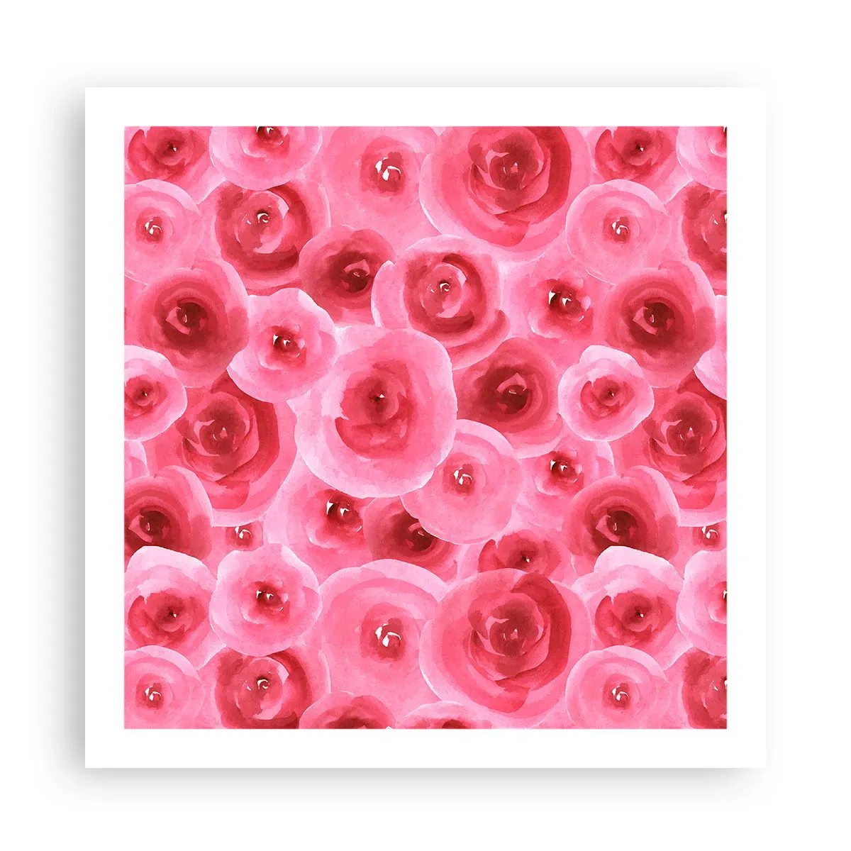 Poster - Roses at the Bottom and at the Top - 60x60 cm