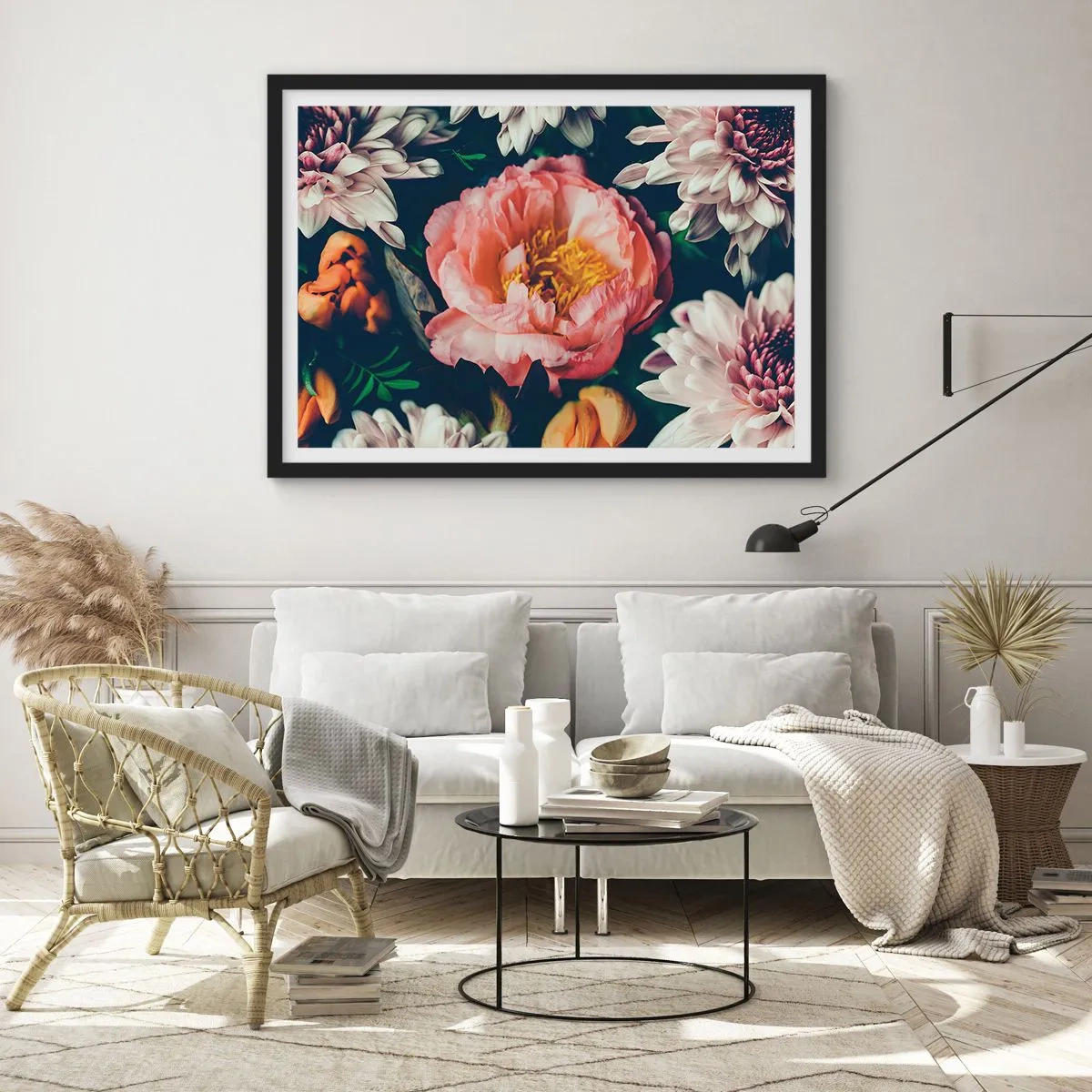 Poster in black frame - In Baroque Style - 100x70 cm