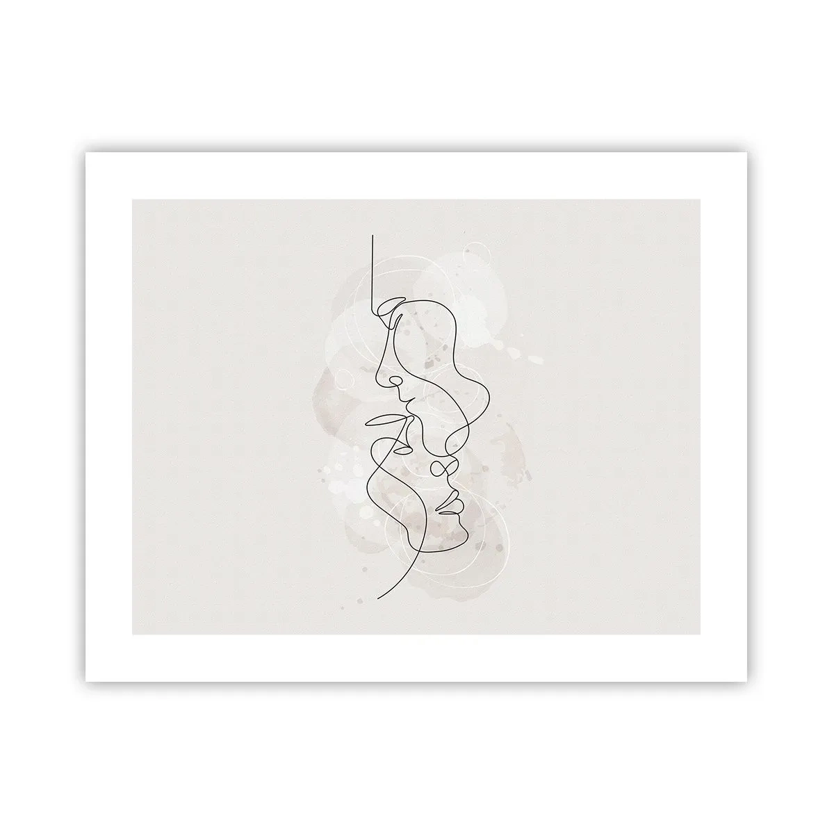 Poster - Tangled up in an Embrace - 50x40 cm