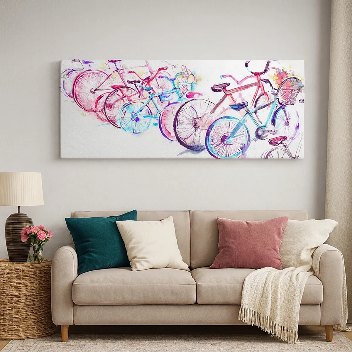 Canvas picture - Anti-moto Club Reunion - 30x30 cm