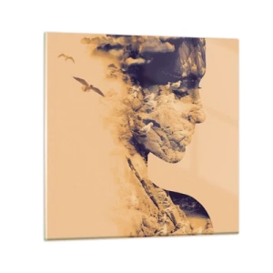 Glass picture - Naturally Beautiful - 70x70 cm