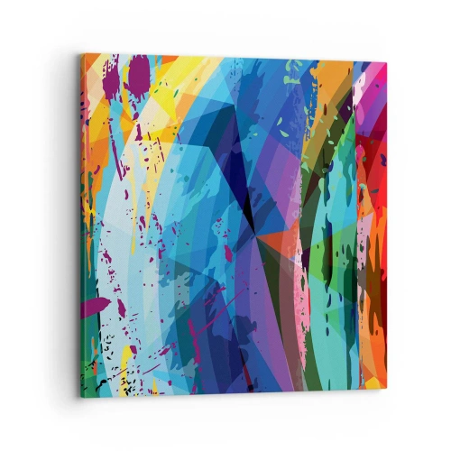 Canvas picture - Outburst of Colours - 70x70 cm