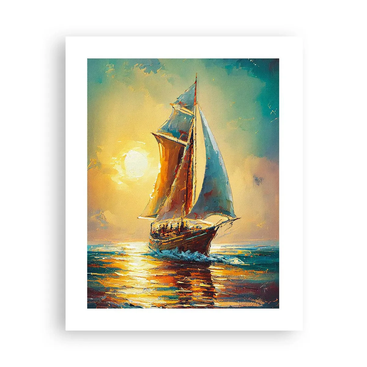 Poster - Under Full Sails - 40x50 cm