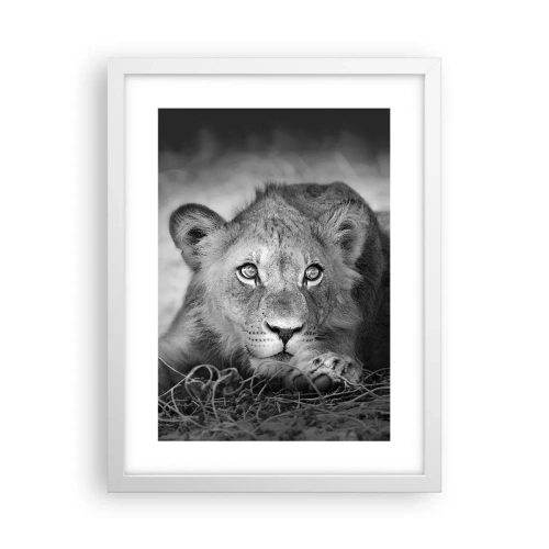 Poster in white frmae - Royal Puppy - 30x40 cm