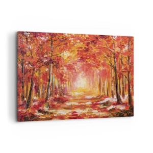 Canvas picture - Copper Forest - 120x80 cm