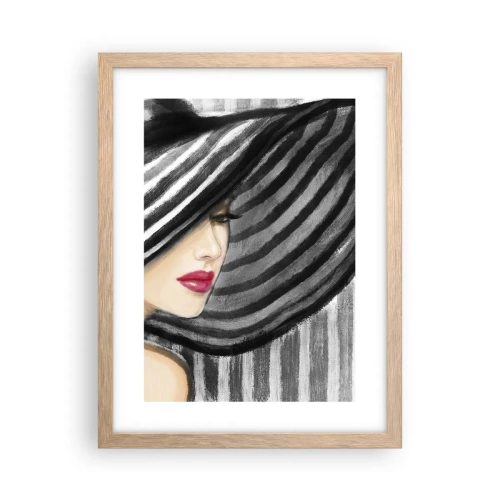 Poster in light oak frame - Where Can I Find You? - 30x40 cm