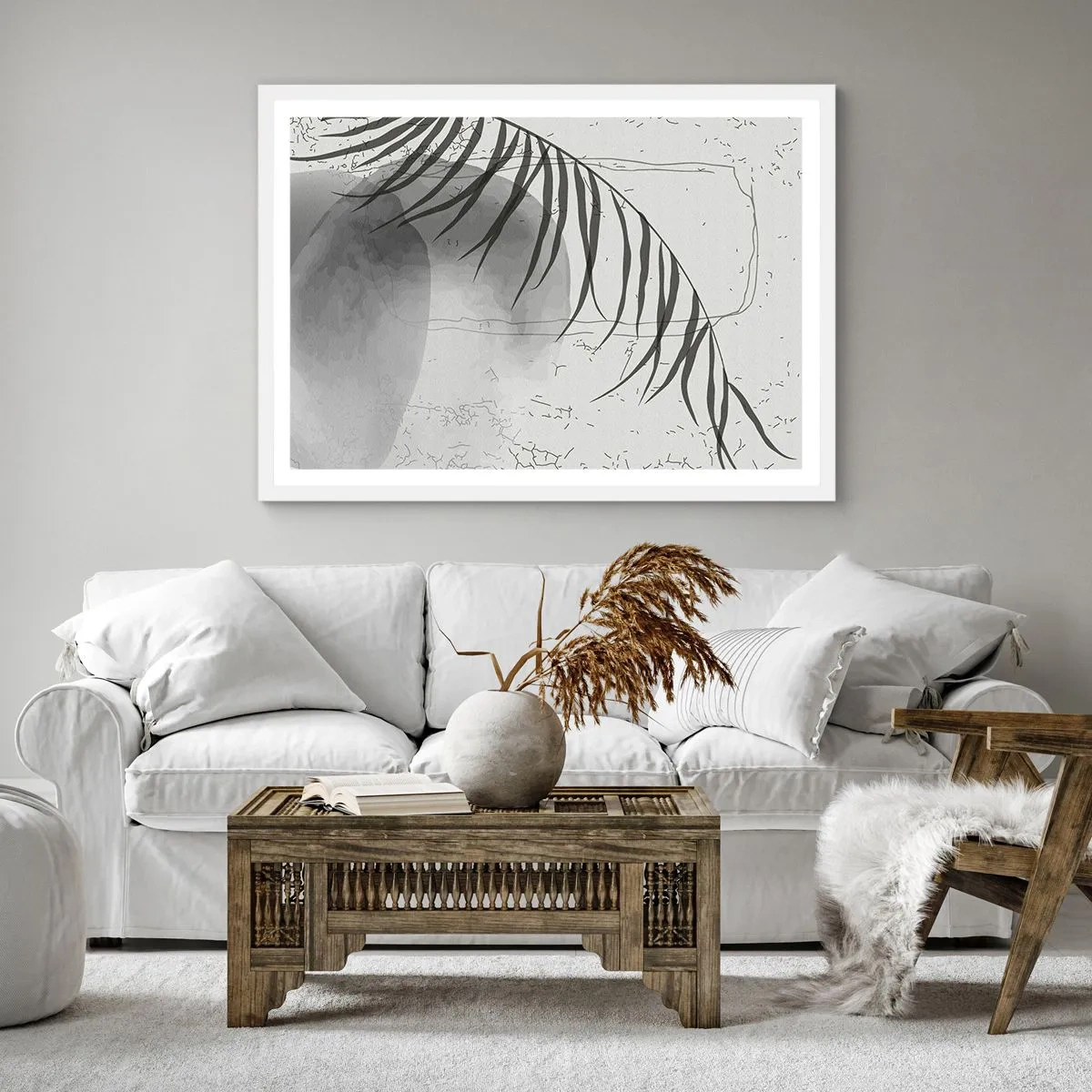 Poster in white frmae - Subtle Exoticism of Nature - 30x30 cm