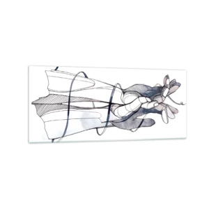 Glass picture - Study of Touch - 120x50 cm