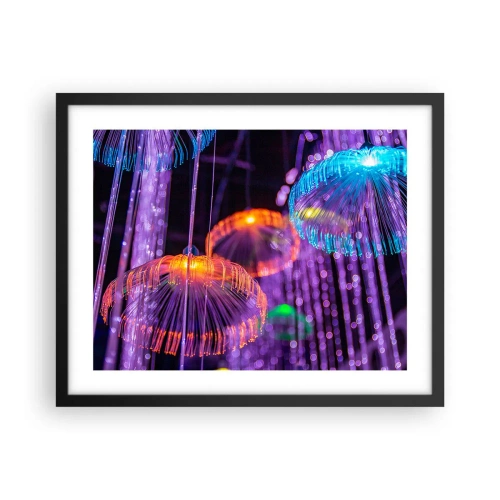 Poster in black frame - Light Fountain - 50x40 cm