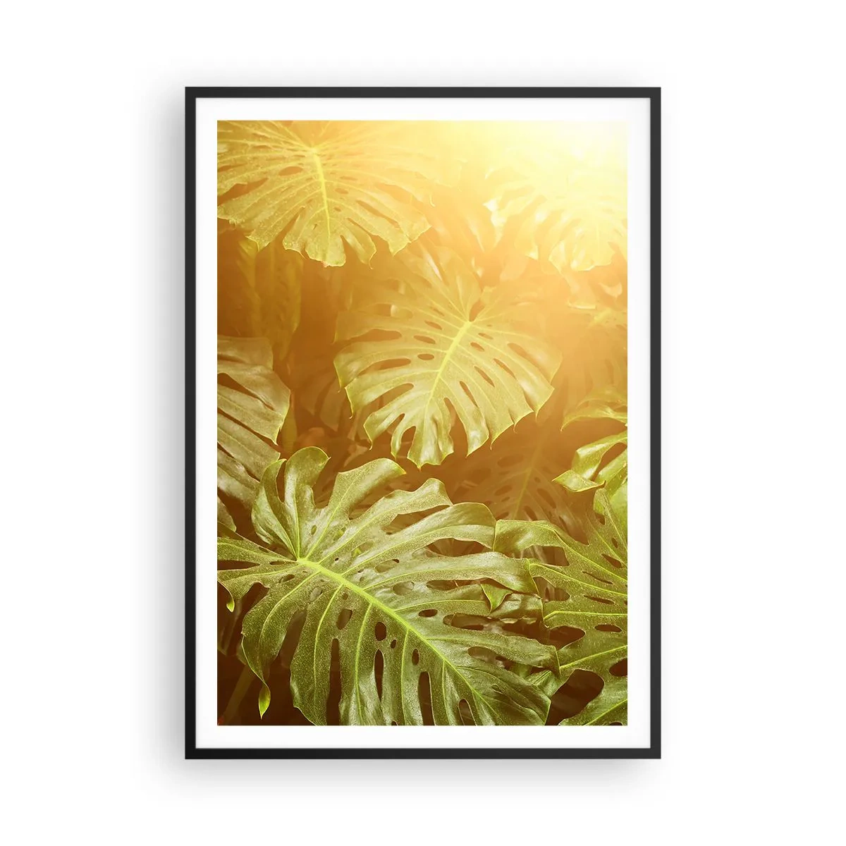 Poster in black frame - Walking into the Green - 70x100 cm