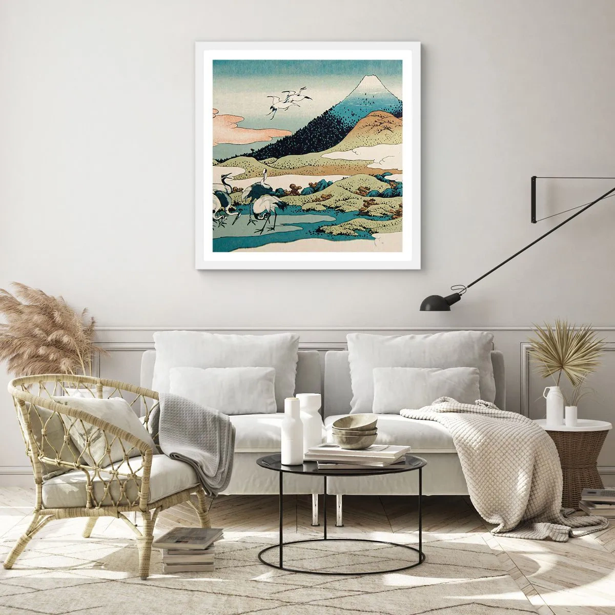 Poster in white frmae - In a Japanese Spirit - 40x40 cm