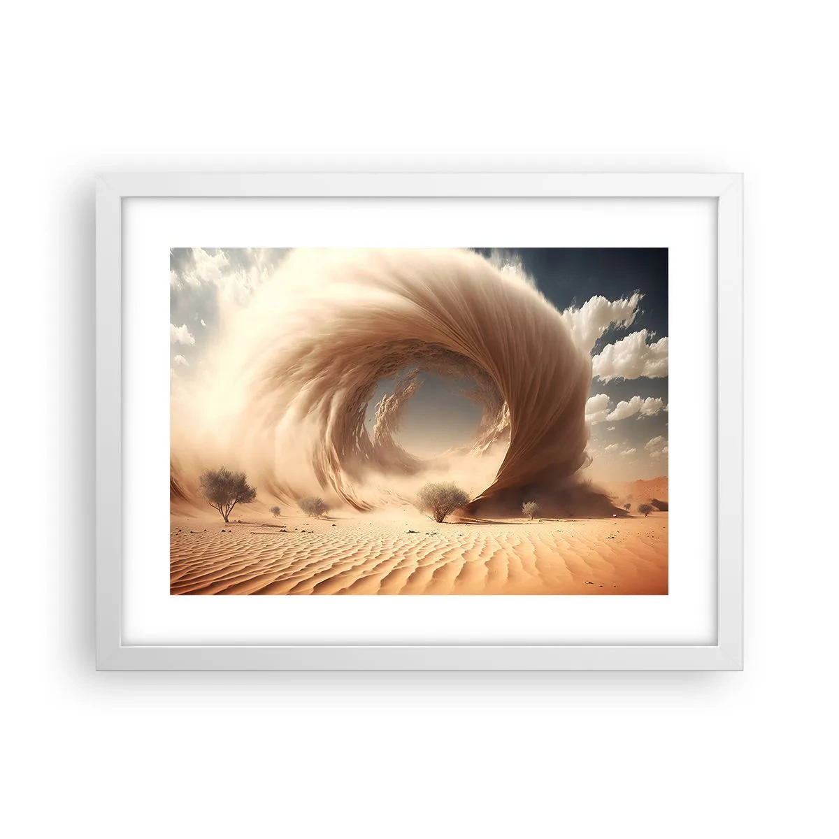 Poster in white frmae - Open Portal - 40x30 cm