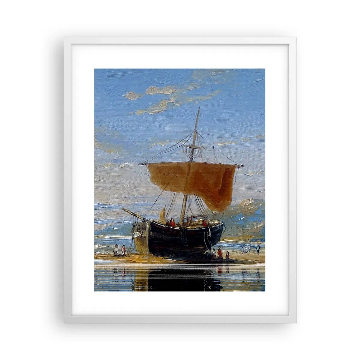 Poster in white frmae - Water, Earth, Air - 40x50 cm