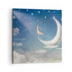 Canvas picture - Blue Suitor - 70x70 cm