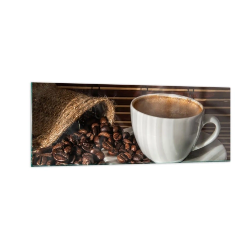 Glass picture - Blackness of Coal, Clarity of Diamond - 140x50 cm