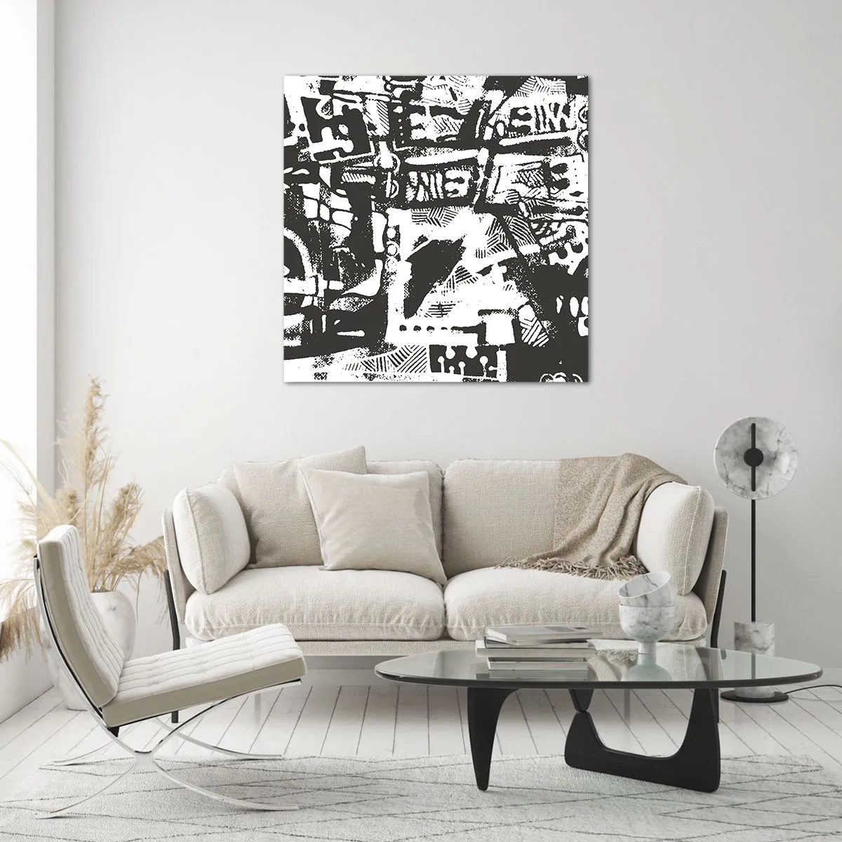 Glass picture - Order or Chaos? - 40x40 cm