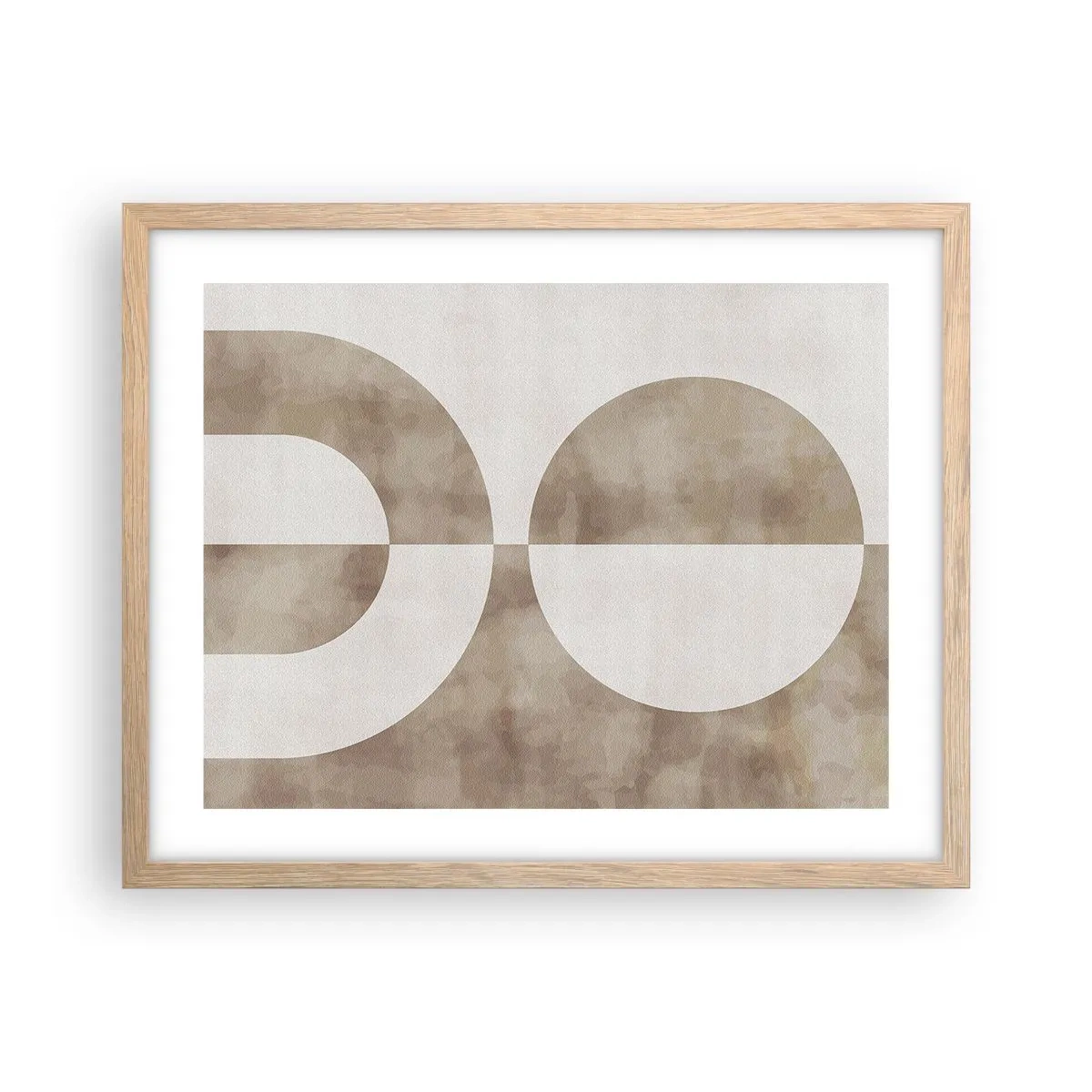 Poster in light oak frame - Similarities and Differences - 50x40 cm