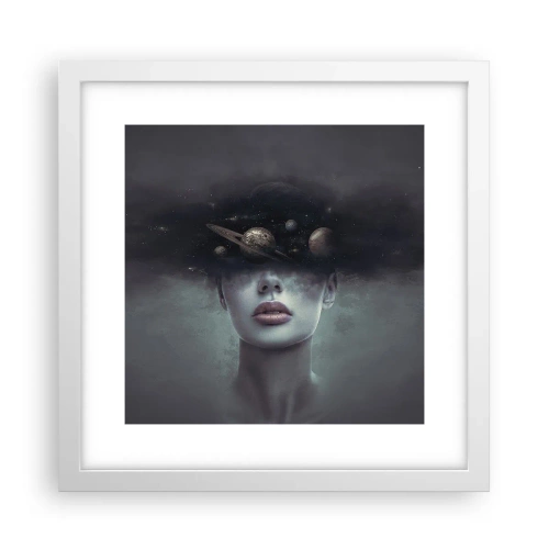 Poster in white frmae - And Planets are Revolving… - 30x30 cm