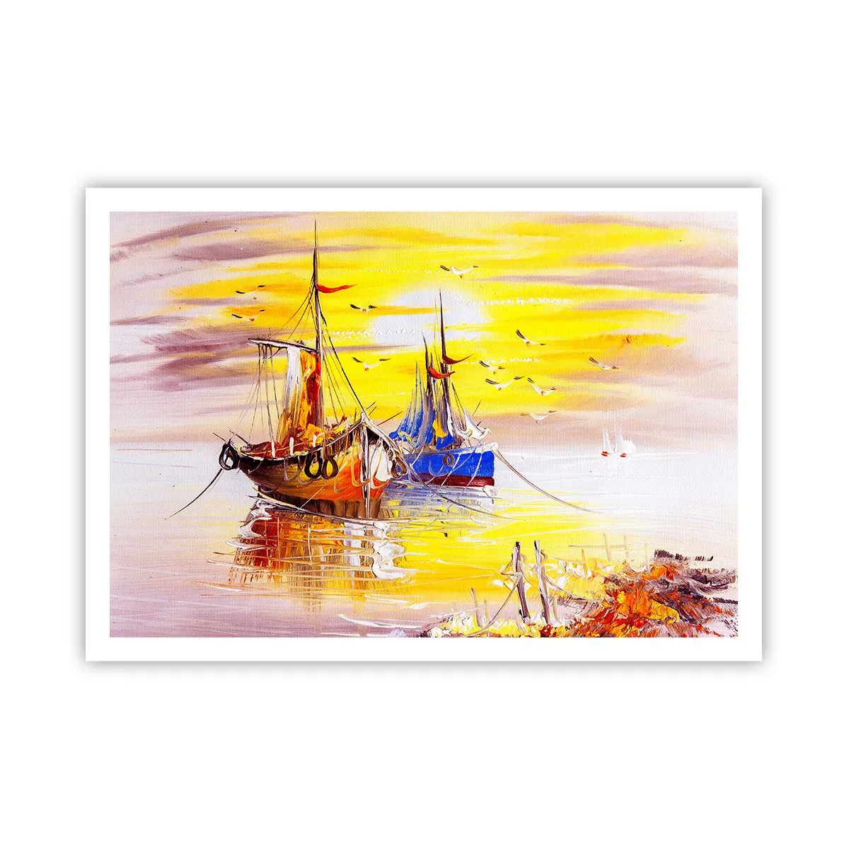 Poster - Deserved Rest in Port - 100x70 cm