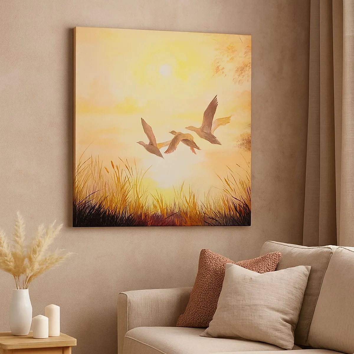 Canvas picture - Beginning of a Distant Journey - 30x30 cm