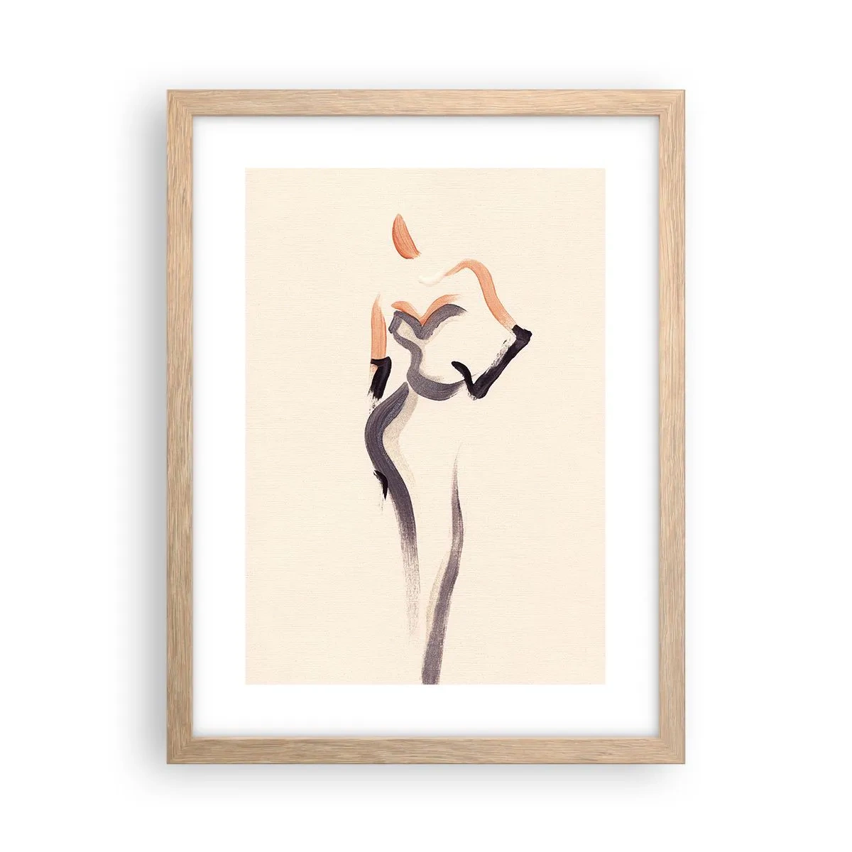 Poster in light oak frame - From Golden Years of Hollywood - 30x40 cm