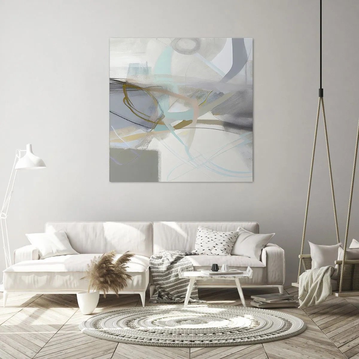 Canvas picture - Foggy Abstract - 40x40 cm