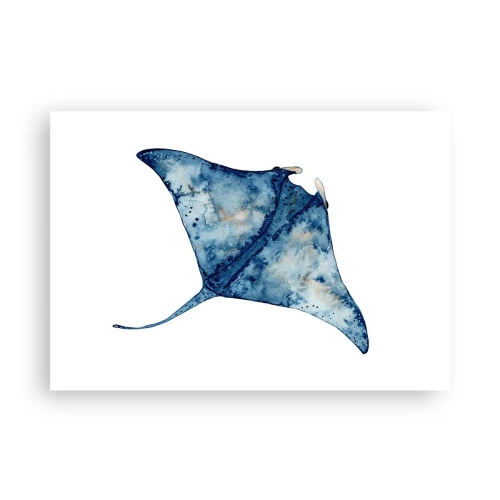 Poster - Life In Blue - 100x70 cm