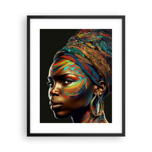 Poster in black frame - African Queen - 40x50 cm