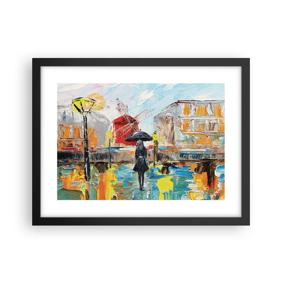 Poster in black frame - Parisian Legends - 40x30 cm