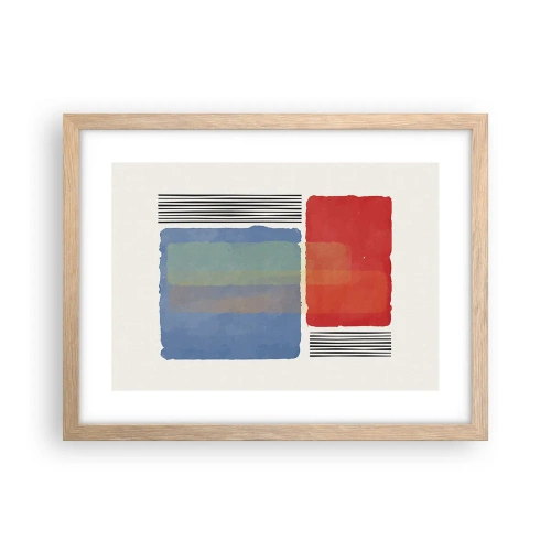 Poster in light oak frame - Spirit and Letter of Geometry - 40x30 cm