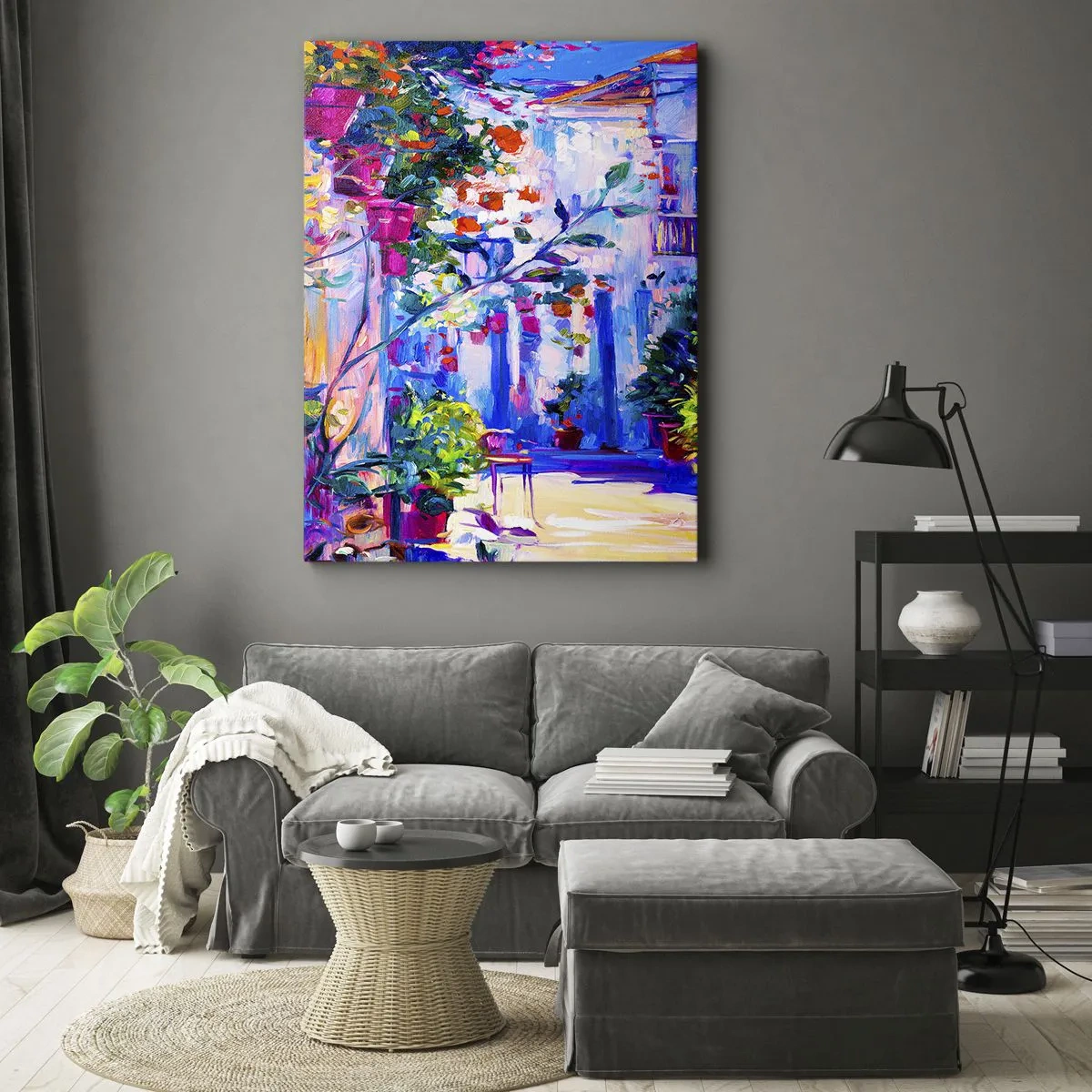 Canvas picture - Impression - Italian Alley - 80x120 cm