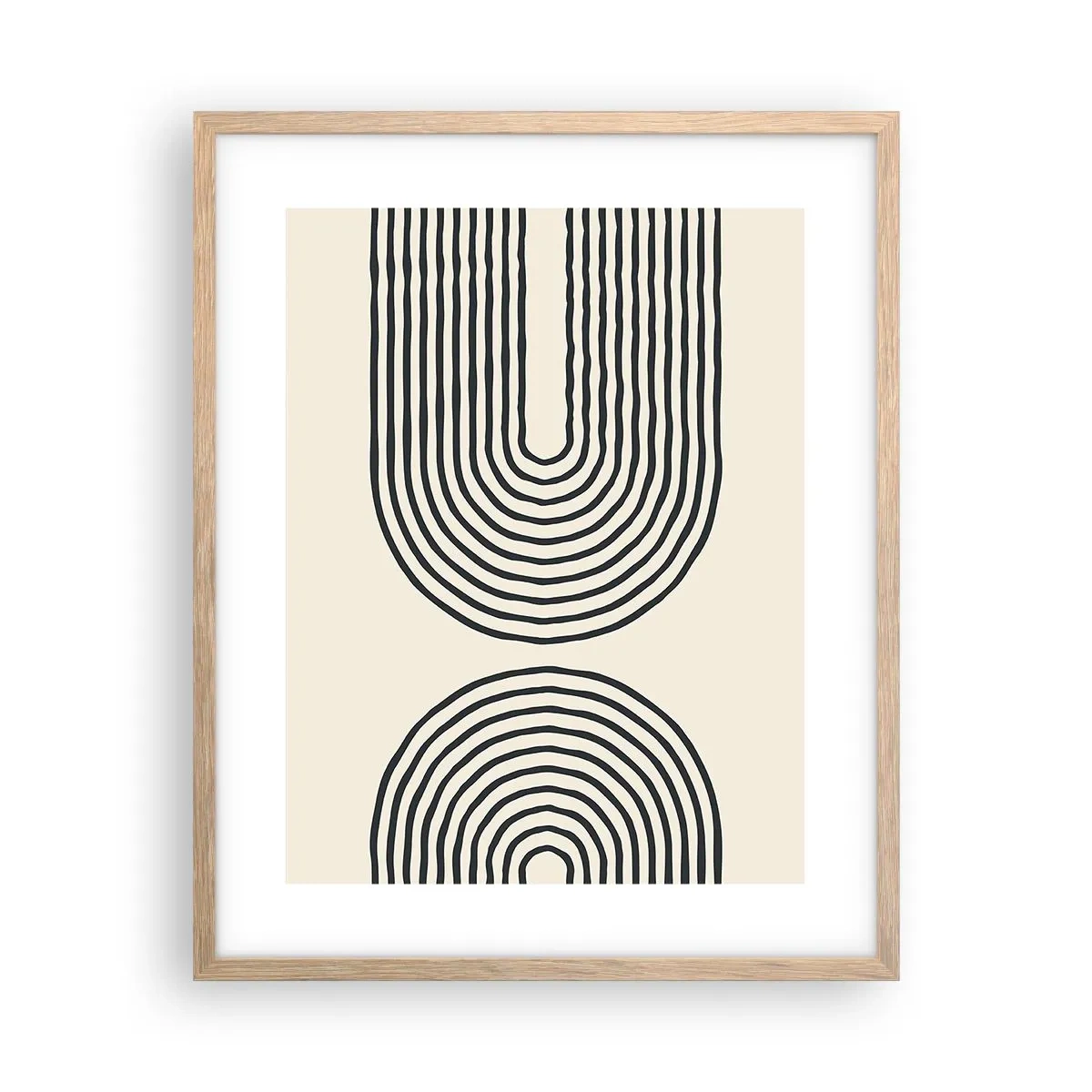 Poster in light oak frame - In One Moment… - 40x50 cm